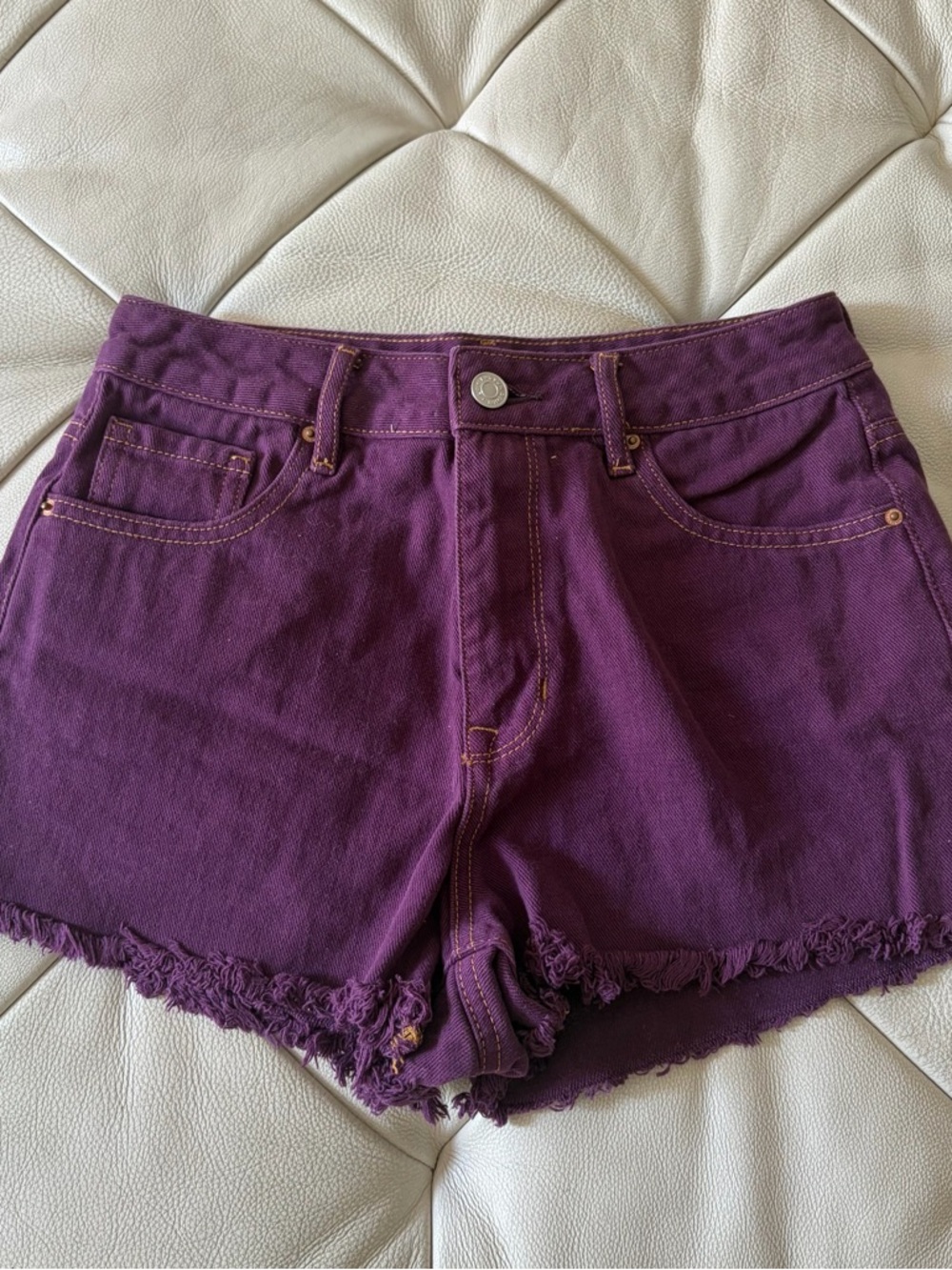 PacSun Purple Denim Cutoff Shorts